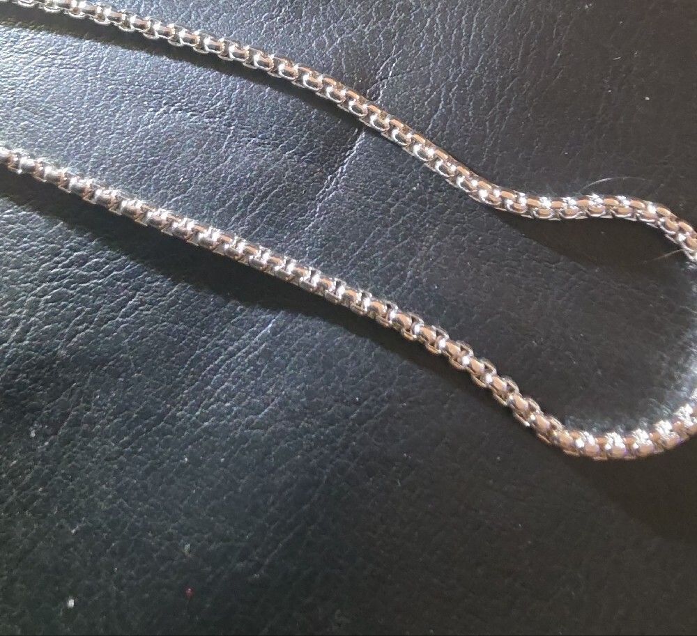 Silver Rolo Necklace - Picture 5 of 9